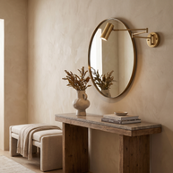 Marlow Arc Swing Wall Sconce in a premium Comvilo lifestyle interior — carousel lifestyle image 2