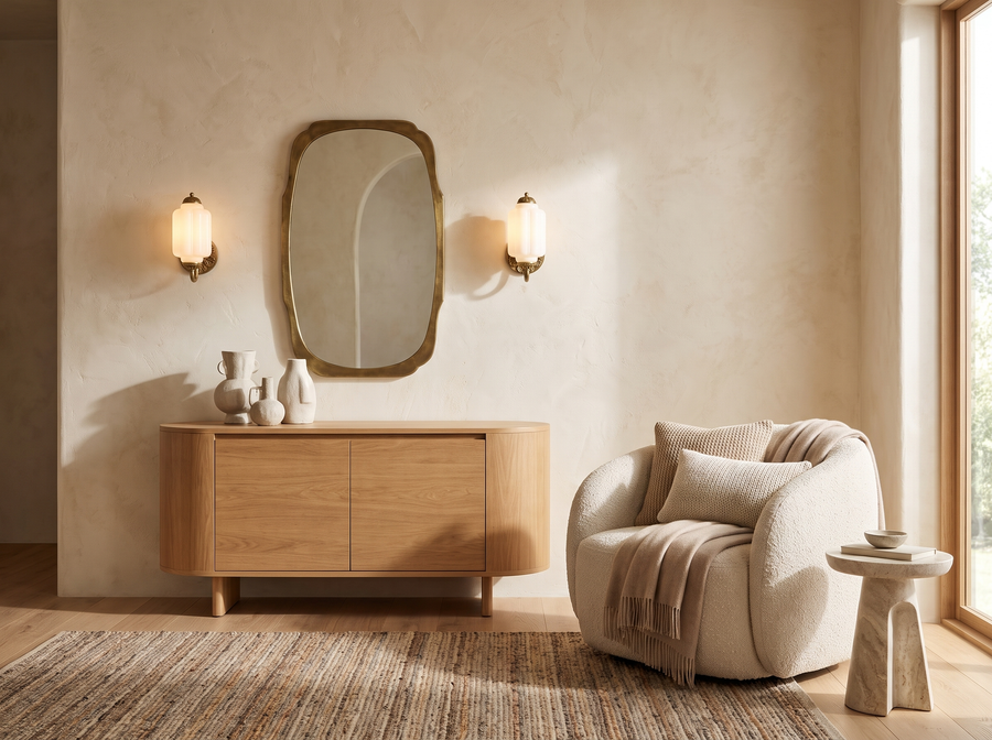 Bellemont Vintage Glass Wall Sconce &mdash; Modern Warmth