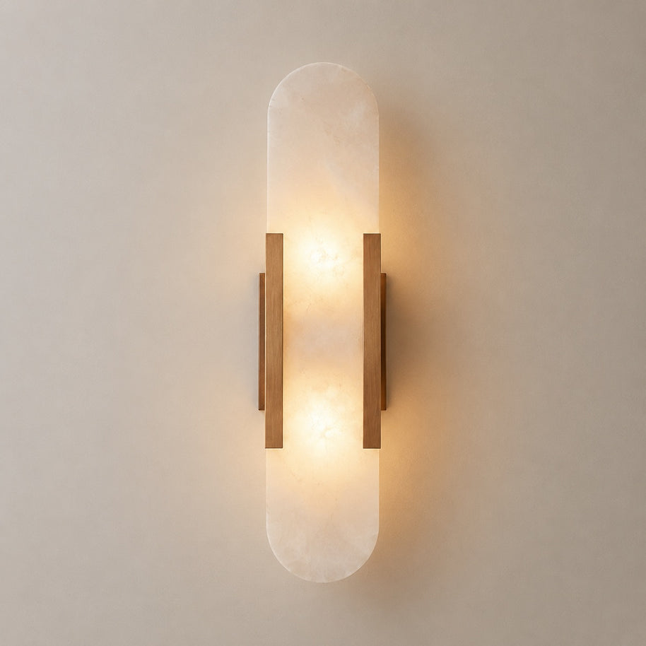 Celestine Alabaster Oblong Wall Sconce - product hero image for Comvilo lighting