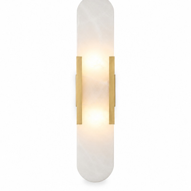 Celestine Alabaster Oblong Wall Sconce