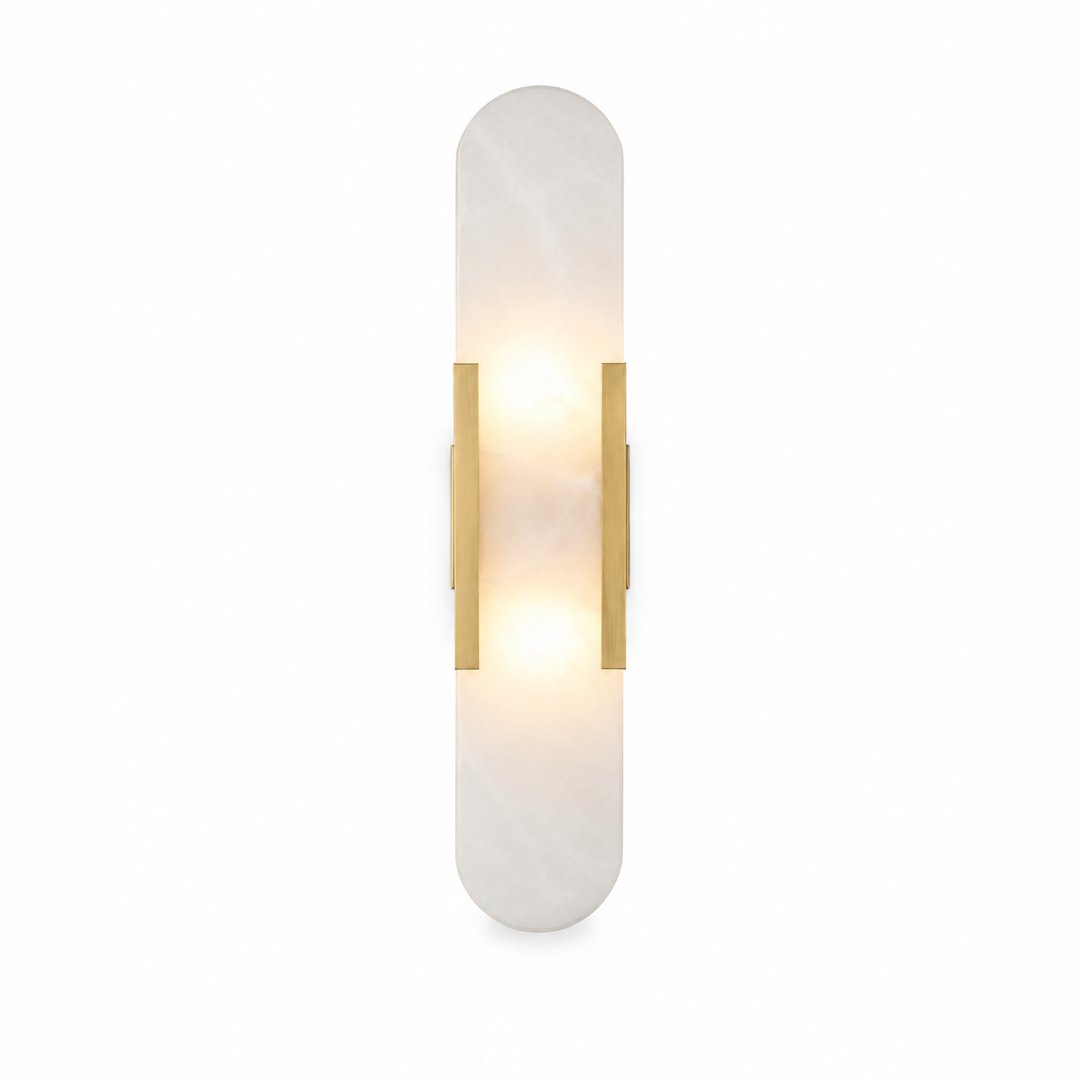 Celestine Alabaster Oblong Wall Sconce, studio product image