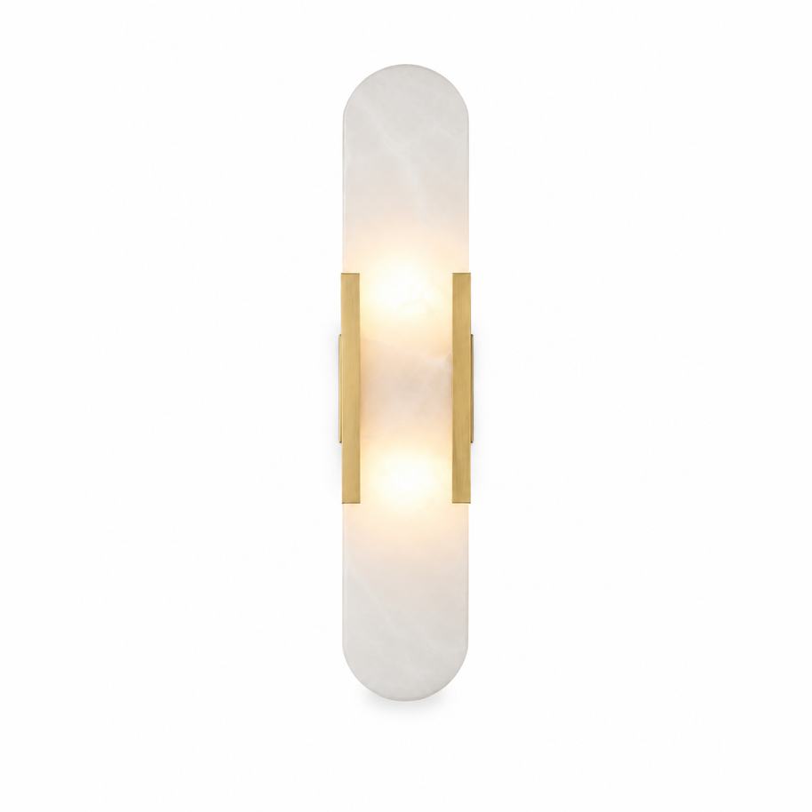 Celestine Alabaster Oblong Wall Sconce — studio product image