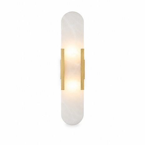 Celestine Alabaster Oblong Wall Sconce — studio product image