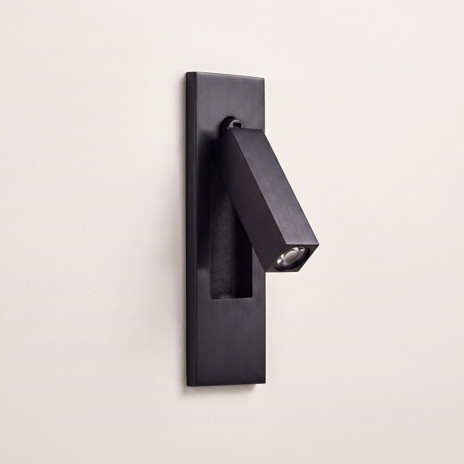 Valen Recessed Bedside Wall Sconce, alternate angle