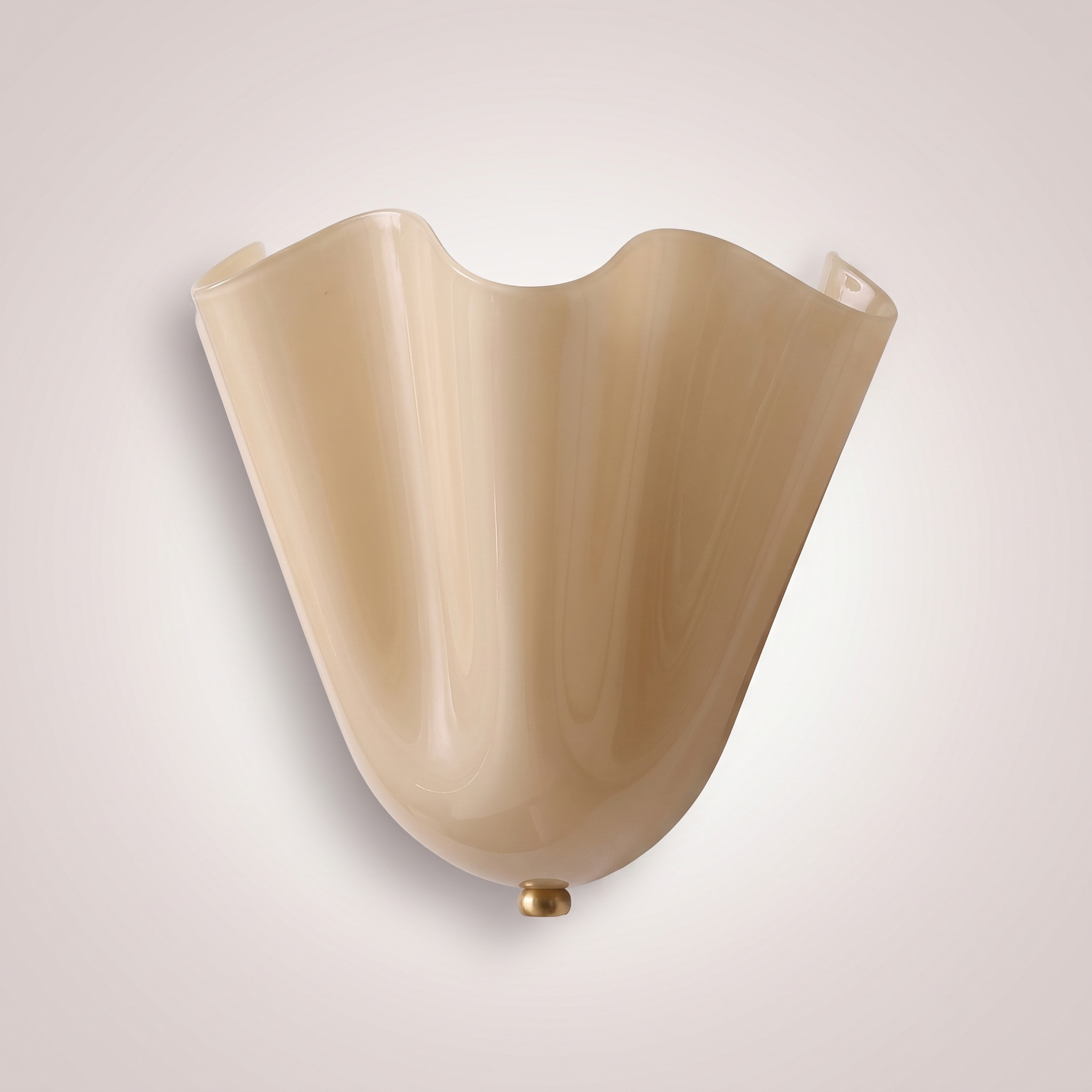 Vela Ribbed Glass Wall Lamp, alternate angle