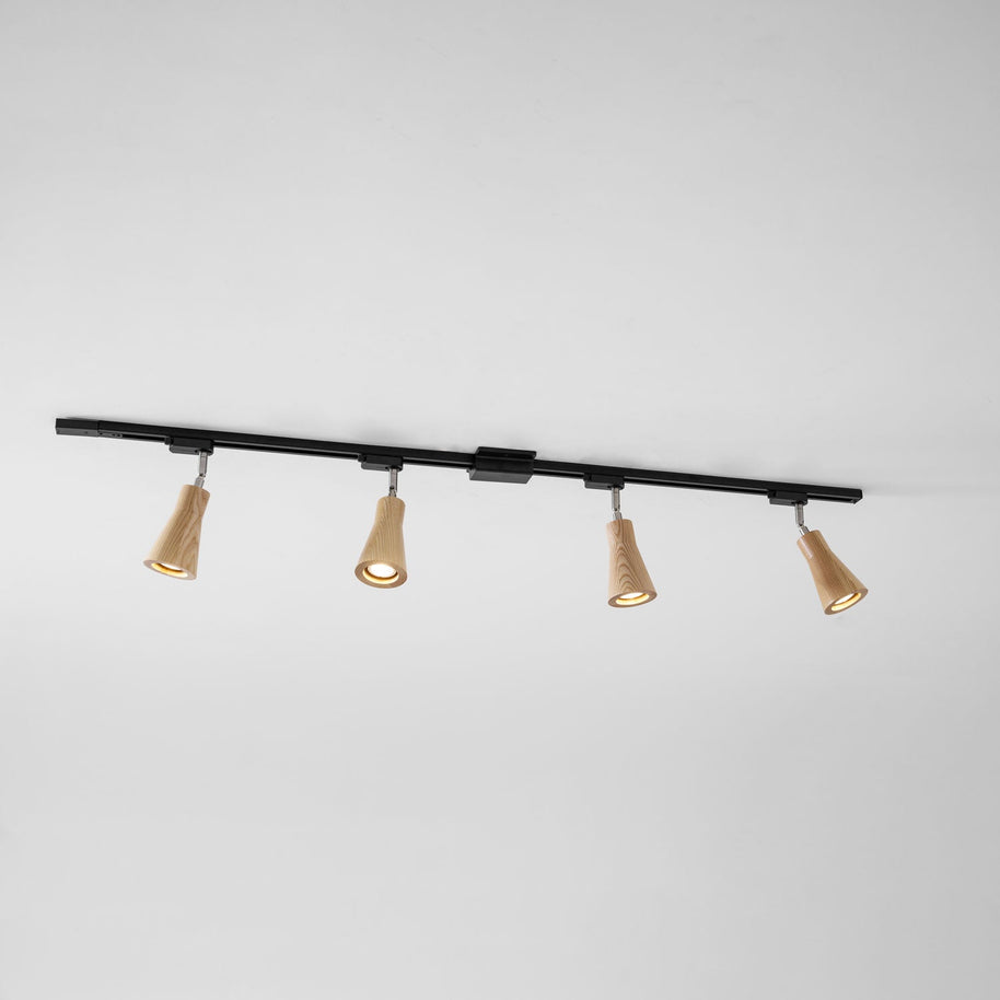 Wood Track Ceiling Lamp