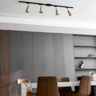 Wood Track Ceiling Lamp