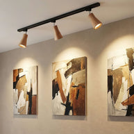 Wood Track Ceiling Lamp