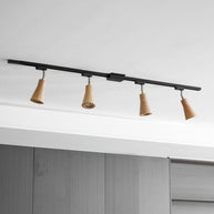Wood Track Ceiling Lamp