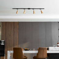 Wood Track Ceiling Lamp