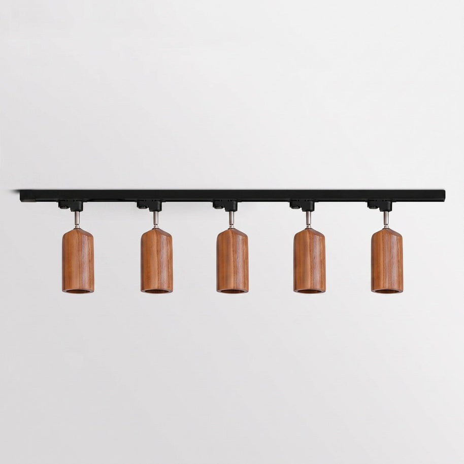 Wood Track Ceiling Lamp