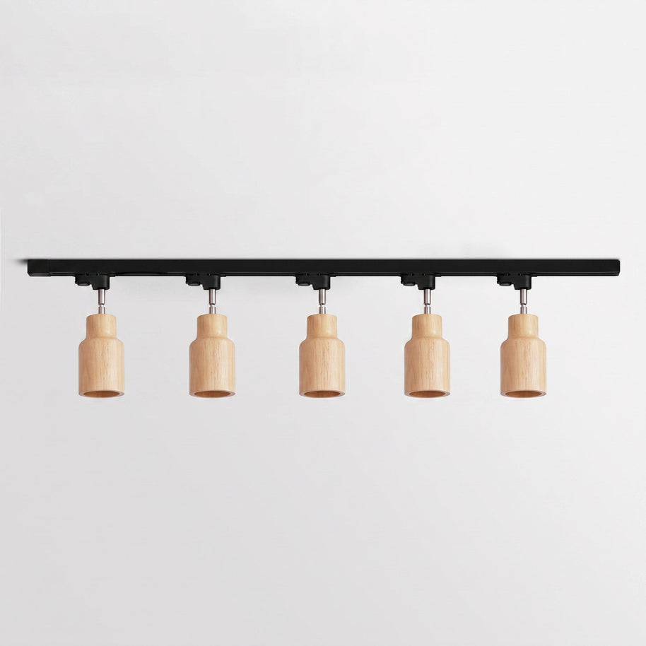 Wood Track Ceiling Lamp