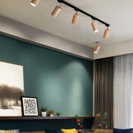 Wood Track Ceiling Lamp