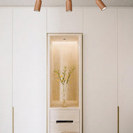 Wood Track Ceiling Lamp