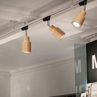 Wood Track Ceiling Lamp