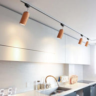 Wood Track Ceiling Lamp