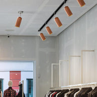 Wood Track Ceiling Lamp