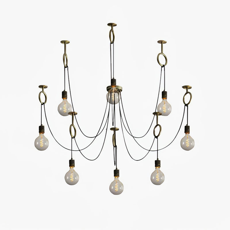 Aranelle Industrial Spider Chandelier