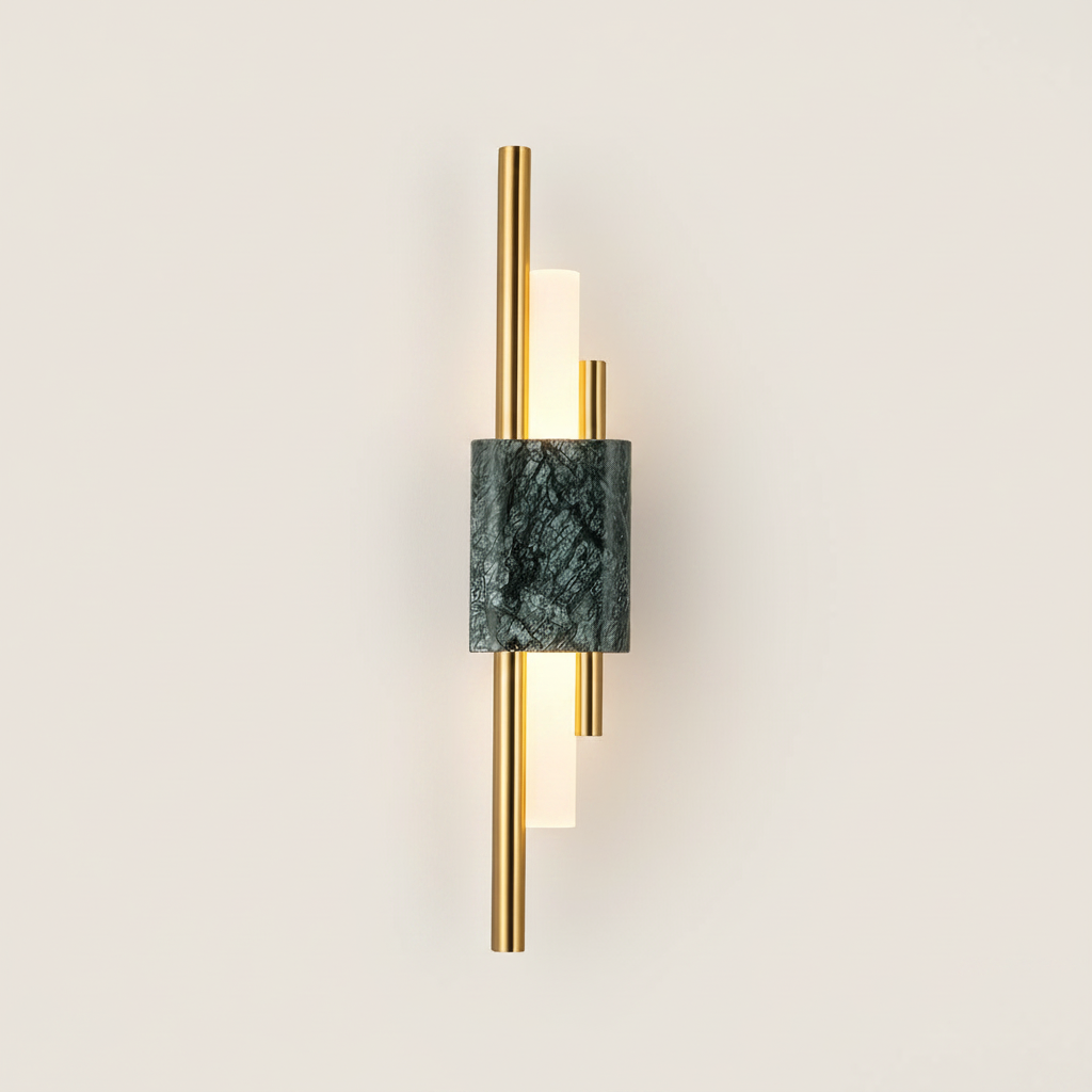 Astelle Marble & Opal Cylinder Wall Light
