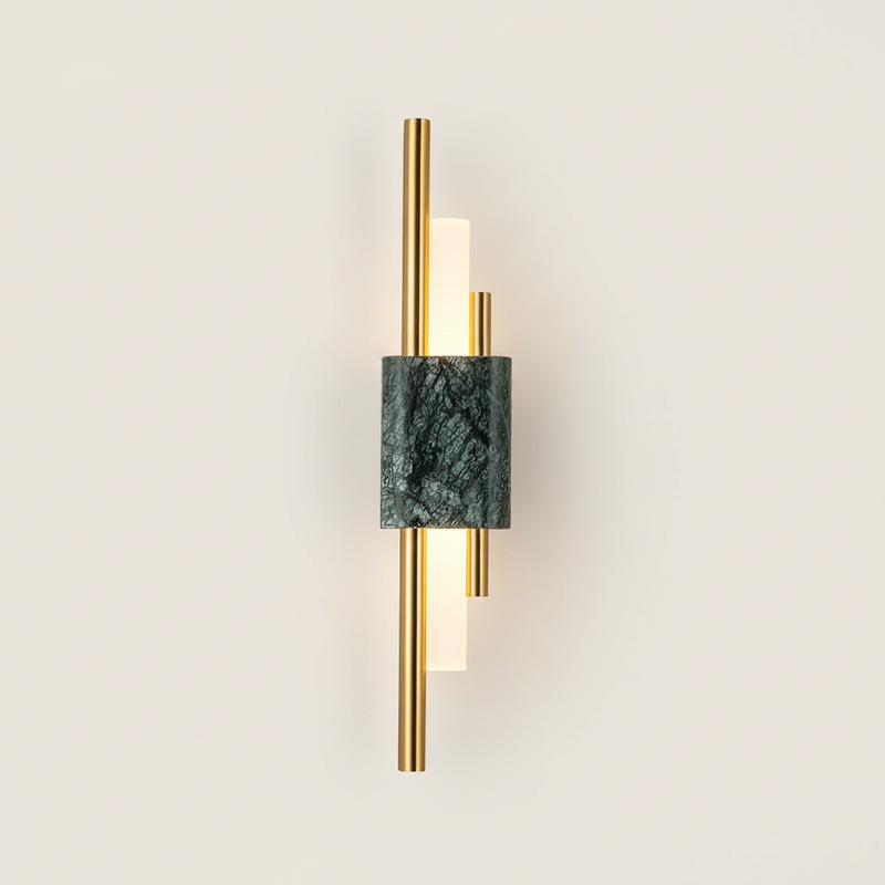 Astelle Marble and Opal Cylinder Wall Light