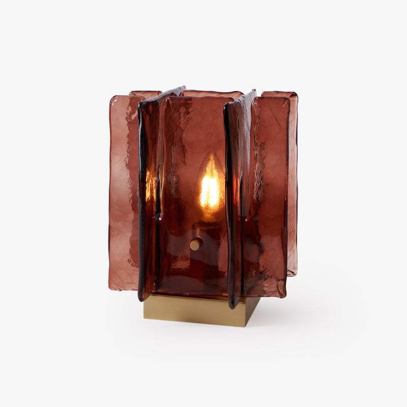 Blokenne Glass Block Table Lamp