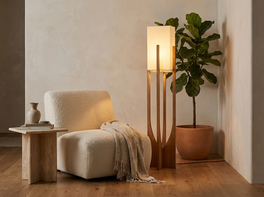 Cedarline Fairbanks Floor Lamp &mdash; Organic Luxury