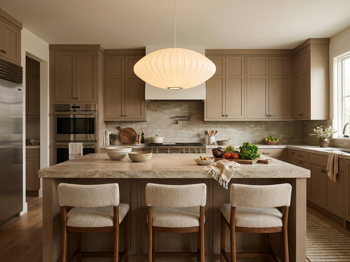 Cloudmere Minimalist White Bubble Hanging Pendant Light