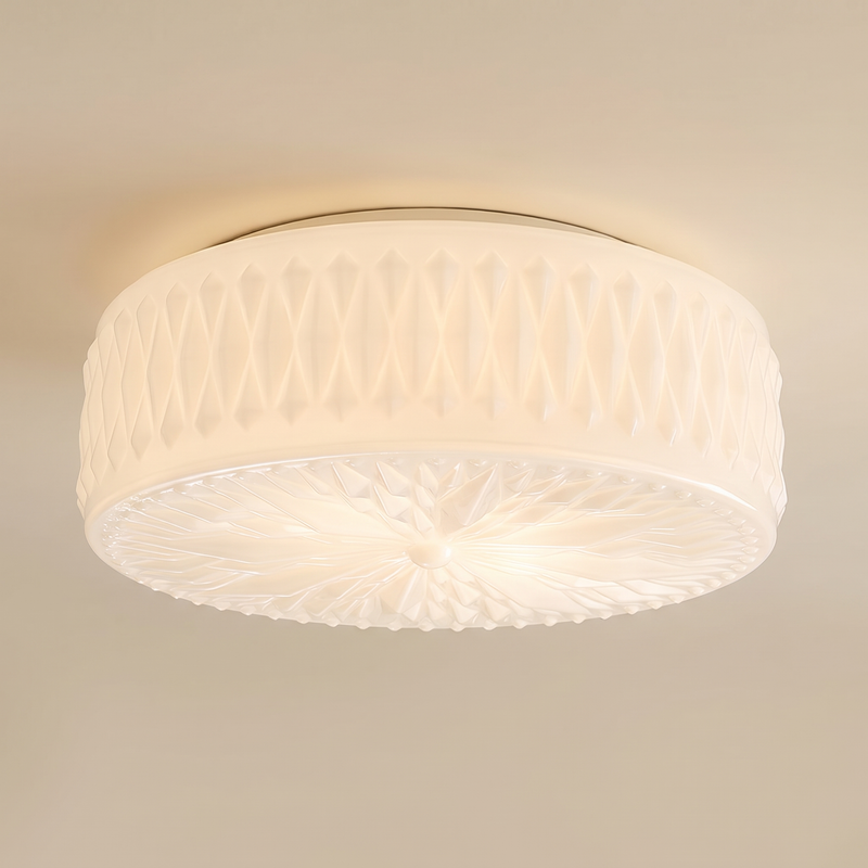 Lattira Patterned Glass Ceiling Light