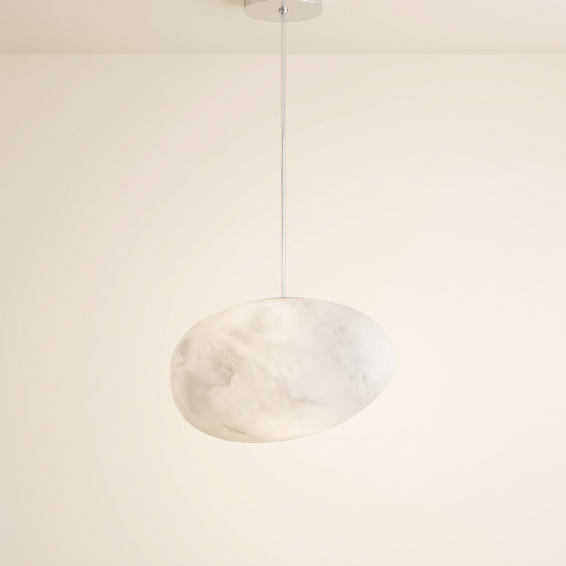Galetta Alabaster Pebble Pendant Light