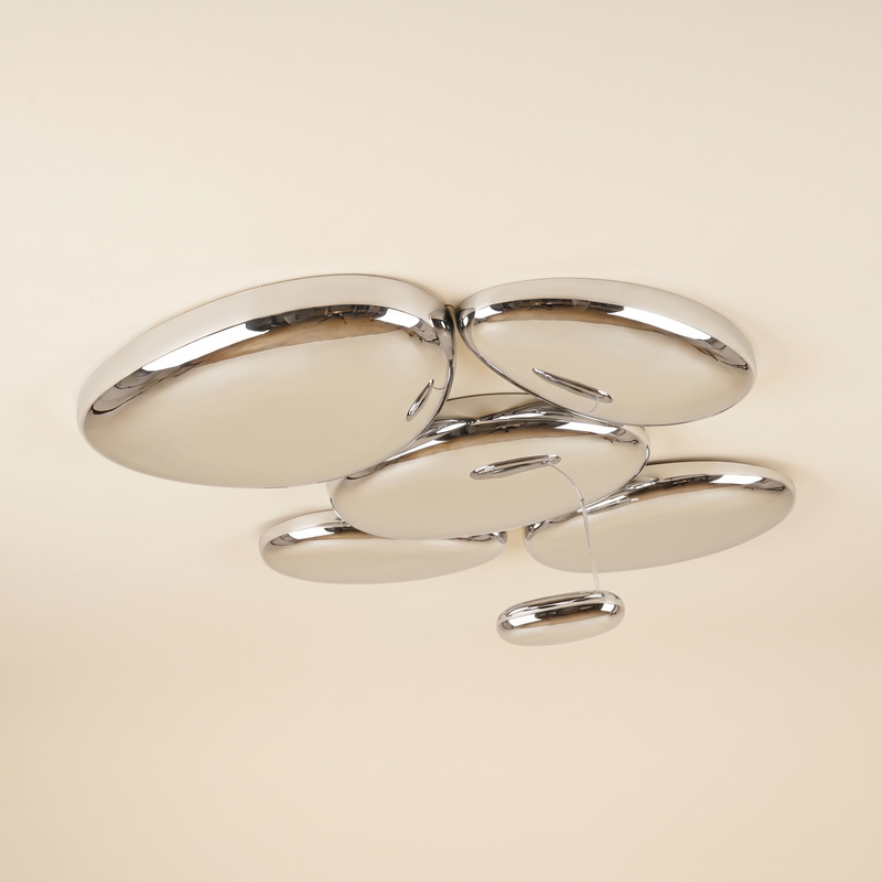 Mirrova Chrome Pebble Ceiling Light