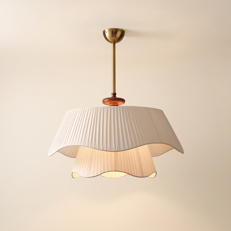 Frillane Scalloped Pleat Pendant Light