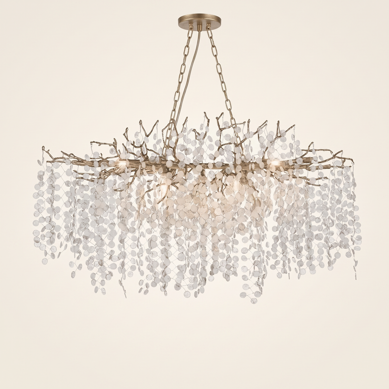 Glissonne Crystal Cascade Chandelier