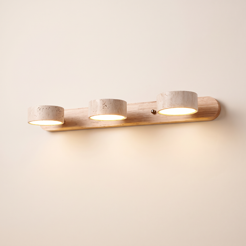 Moravine Travertine Rechargeable Wall Light