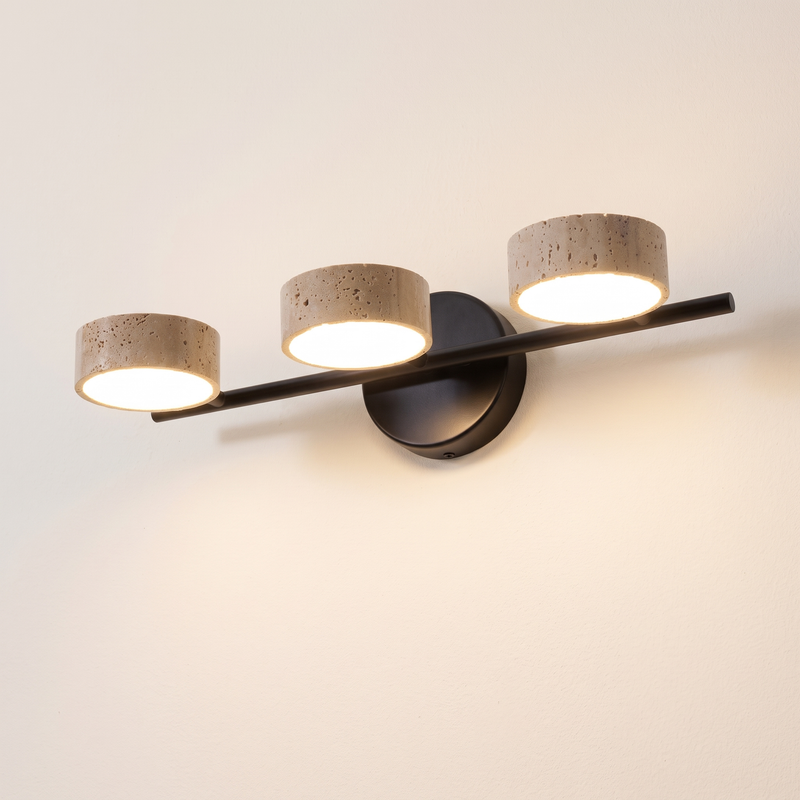 Yvessa Travertine Beam Vanity Light
