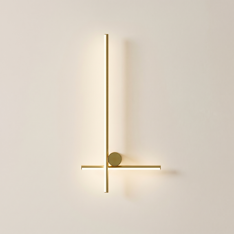 Quadrelle Linear Cross Wall Light
