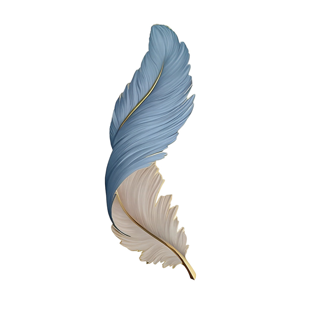 Feather Art Deco LED Wall Lamp in a styled room