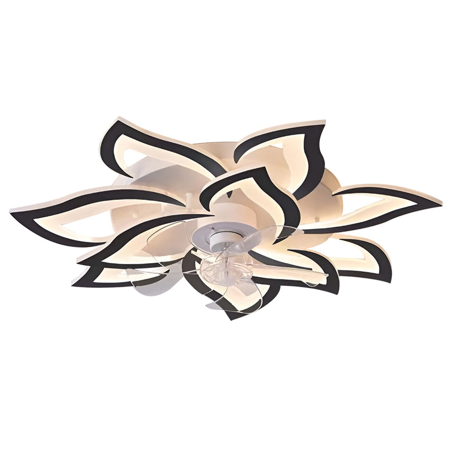 Flower-Shaped LED Ceiling Fan Light