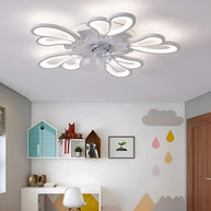 Flower-Shaped LED Ceiling Fan Light
