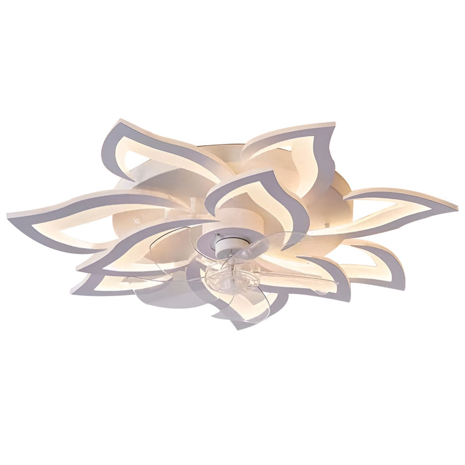 Flower-Shaped LED Ceiling Fan Light