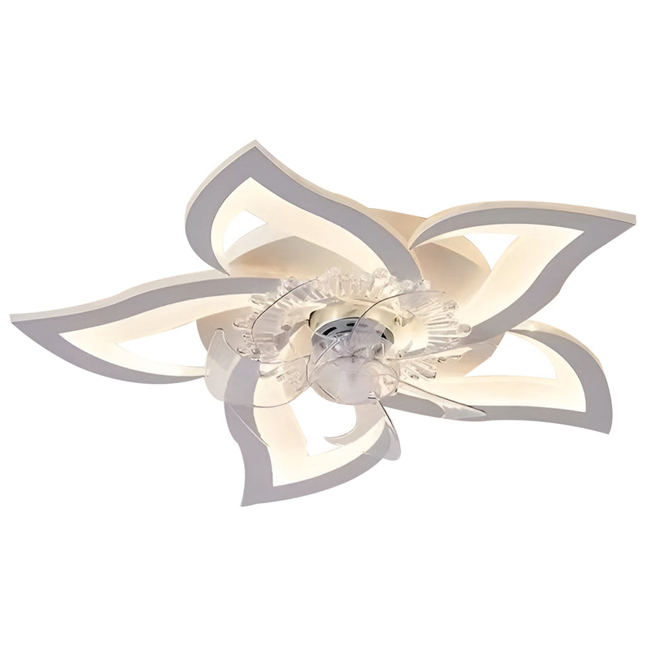 Flower-Shaped LED Ceiling Fan Light