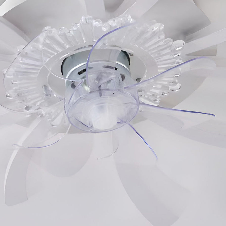 Flower-Shaped LED Ceiling Fan Light