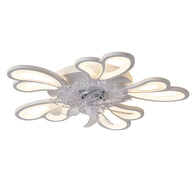 Flower-Shaped LED Ceiling Fan Light