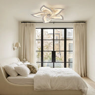 Flower-Shaped LED Ceiling Fan Light