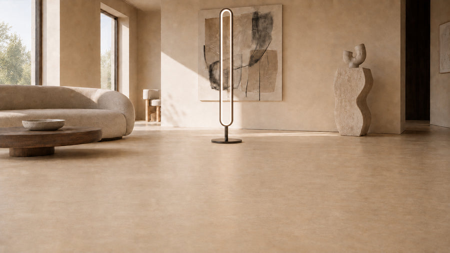 Haloform Modern Minimalist LED Standing Oval Floor Lamp