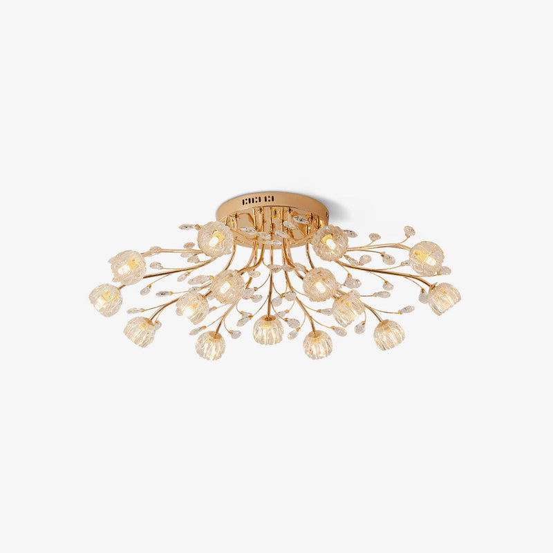 Florisse Crystal Flower Ceiling Light