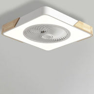 Flush Ceiling Fan with Light and Remote LED Bladeless Light