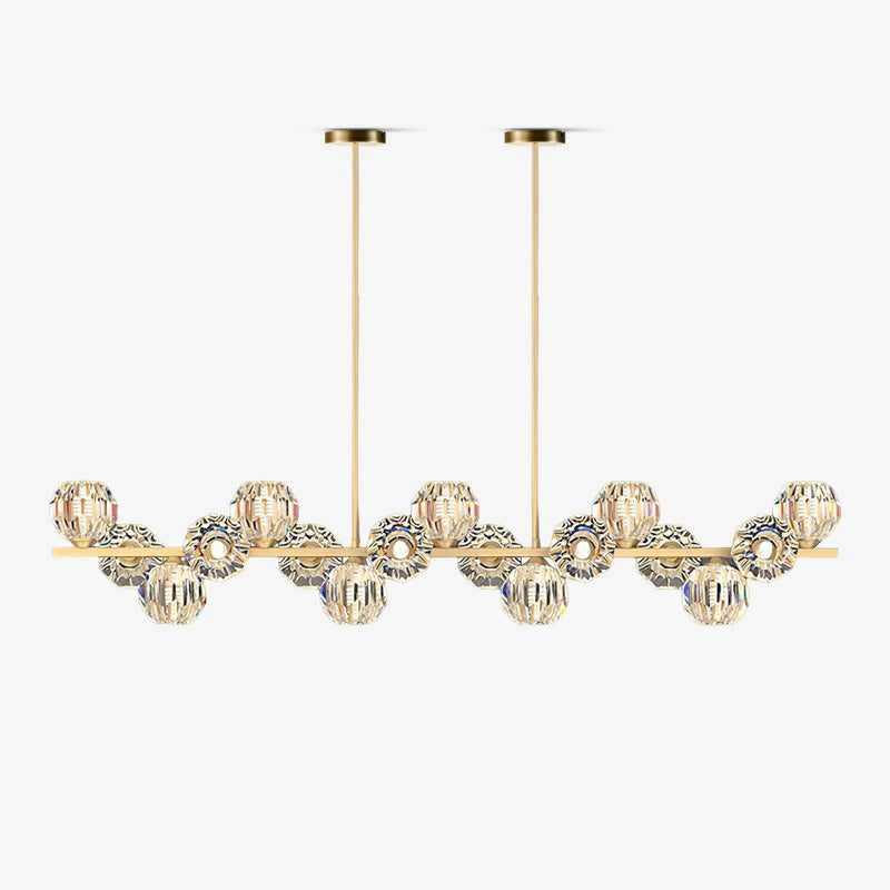 Globrelle Crystal Glass Ball Chandelier