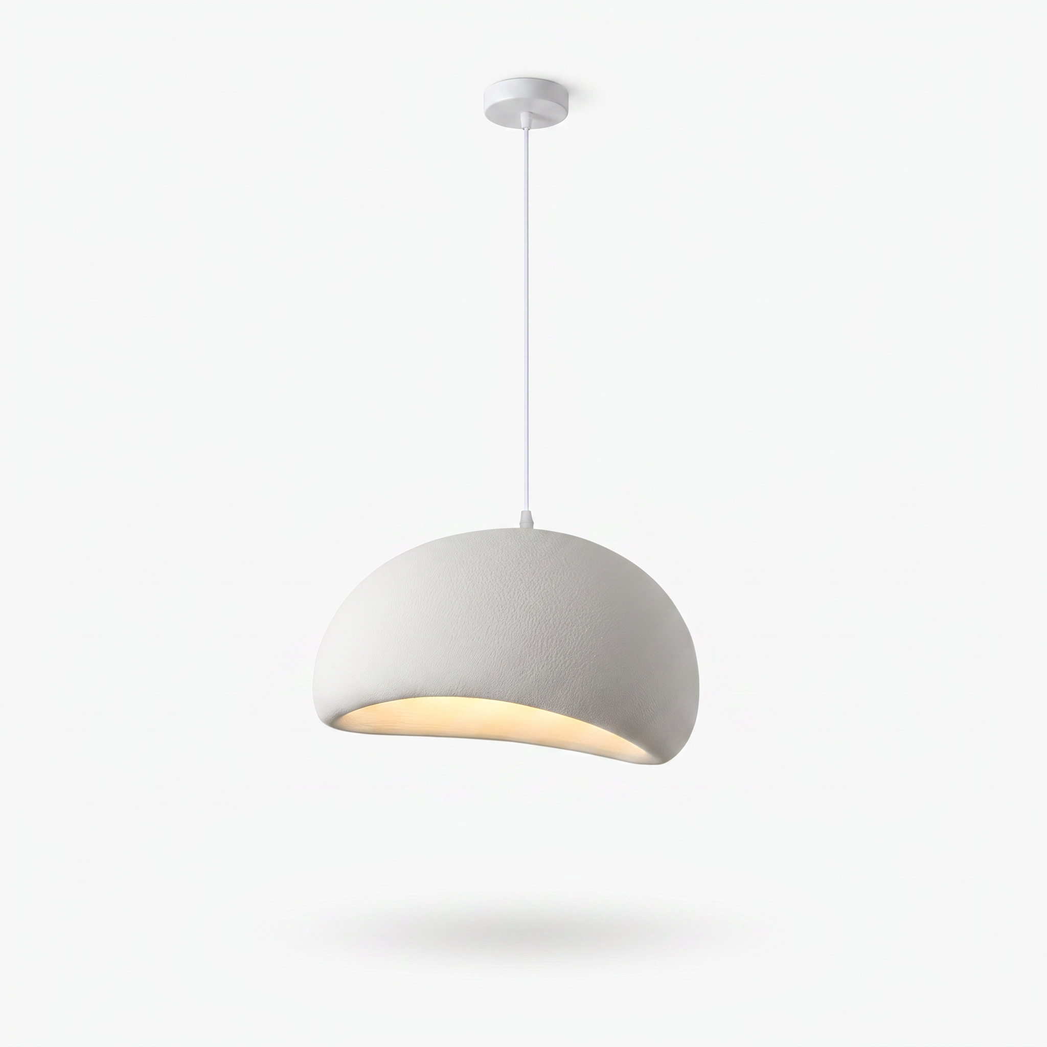 Nuvola Sculptural Cloud Pendant Light: three-quarter studio view of the organic cloud shade