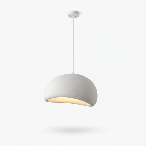 Nuvola Sculptural Cloud Pendant Light: three-quarter studio view of the organic cloud shade