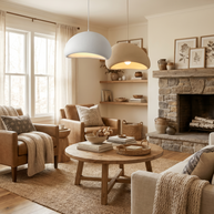 Nuvola cloud pendant in a bright open-plan living room